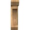 Ekena Millwork Imperial Slat Smooth Bracket w/ Offset Brace, Western Red Cedar, 5 1/2"W x 18"D x 22"H BKT0604X18X22IMP06SWR - alternate 4
